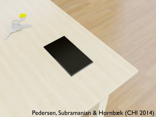 Pedersen, Subramanian & Hornbæk (CHI 2014)
 