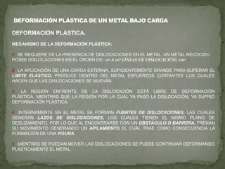 MOVIMIENTO DE UNA DISLOCACIÓN DE BORDE