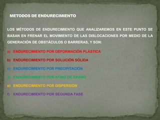 ETAPAS  EN EL RECOCIDO DE UN  METAL TRABAJADO EN FRÍO