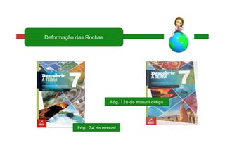 Pág. 74 do manual
Pág. 126 do manual antigo
Deformação das Rochas
 