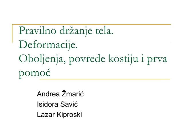 Deformiteti skeleta | PPT