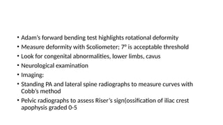 Examinaton Riser Deformities of the spine.pptx by Dr Pius | PPTX