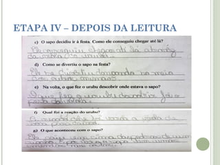 ETAPA IV – DEPOIS DA LEITURA

 