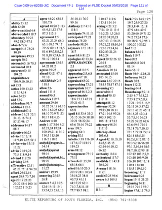 Case 0:09-cv-62035-JIC Document 47-1 Entered on FLSD Docket 09/03/2010 Page 121 of
134
 