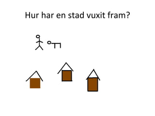 Hur har en stad vuxit fram? 