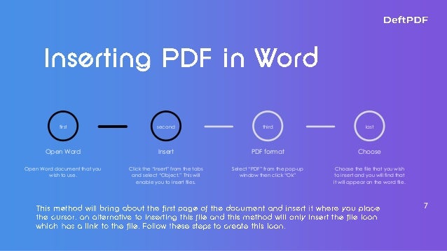 How To Insert PDF In Word