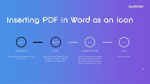 How To Insert PDF In Word