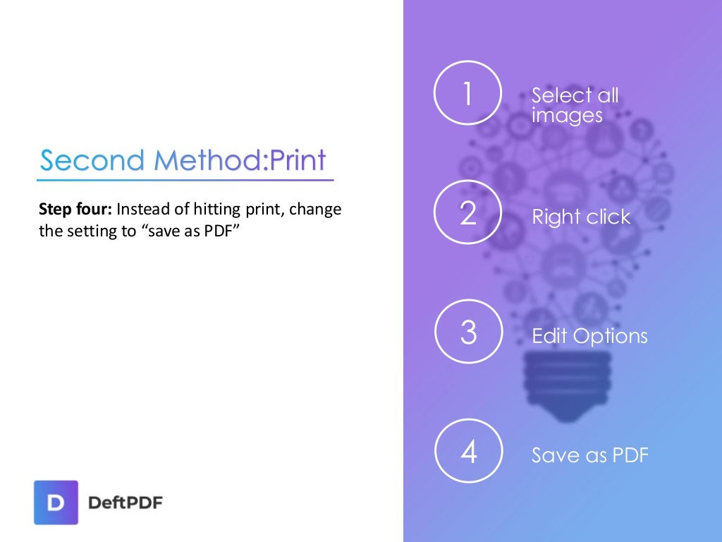 How to convert multiple images into pdf