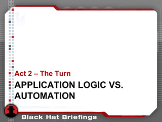 Defying Logic - Business Logic Testing with Automation