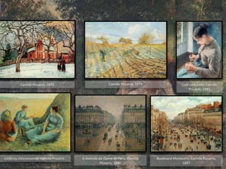 Café com Leite, Camille
Pissarro, 1881
Camille Pissarro, 1873Camille Pissarro, 1870
A Avenida da Ópera de Paris, Camille
Pissarro, 1880
Boulevard Monmatre, Camille Pissarro,
1897
Ceifeiras Descansando, Camille Pissarro
 