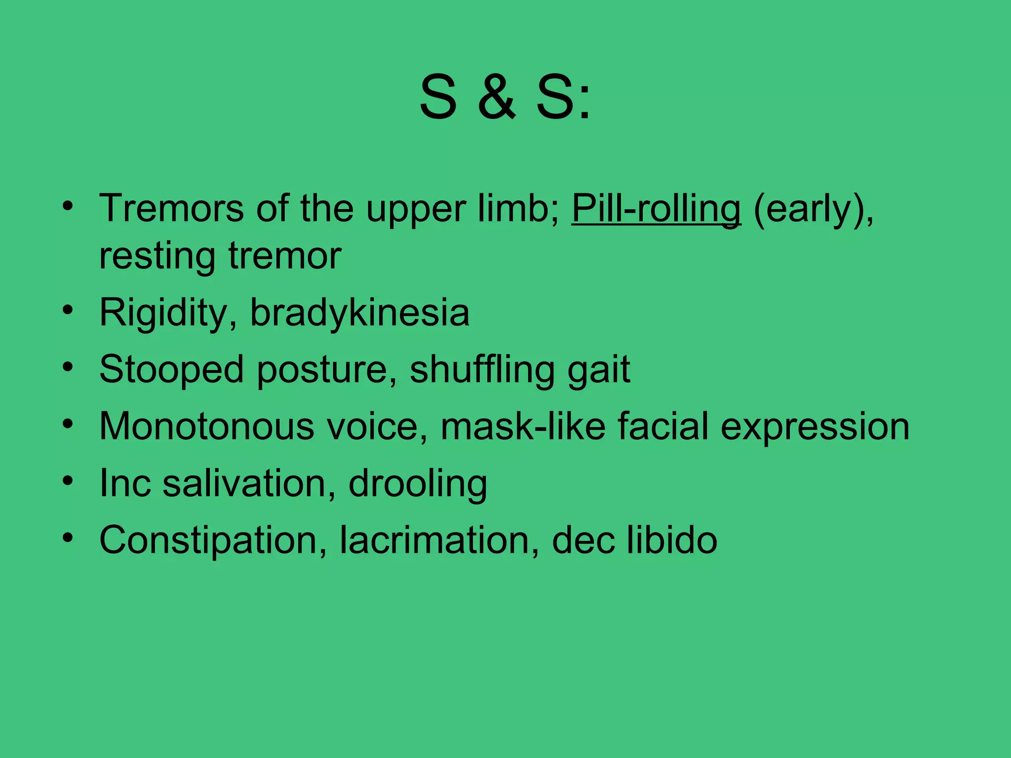 Degenerative disorders