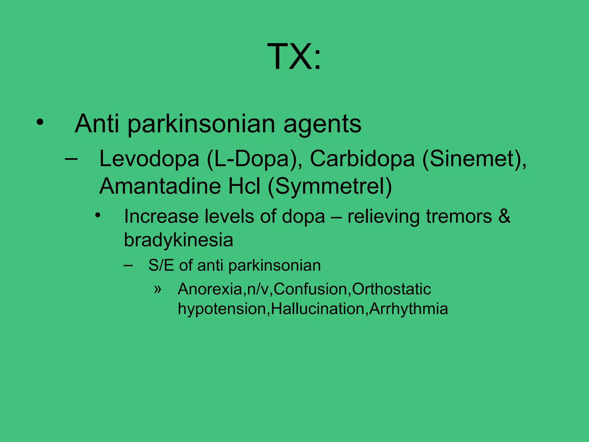 Degenerative disorders