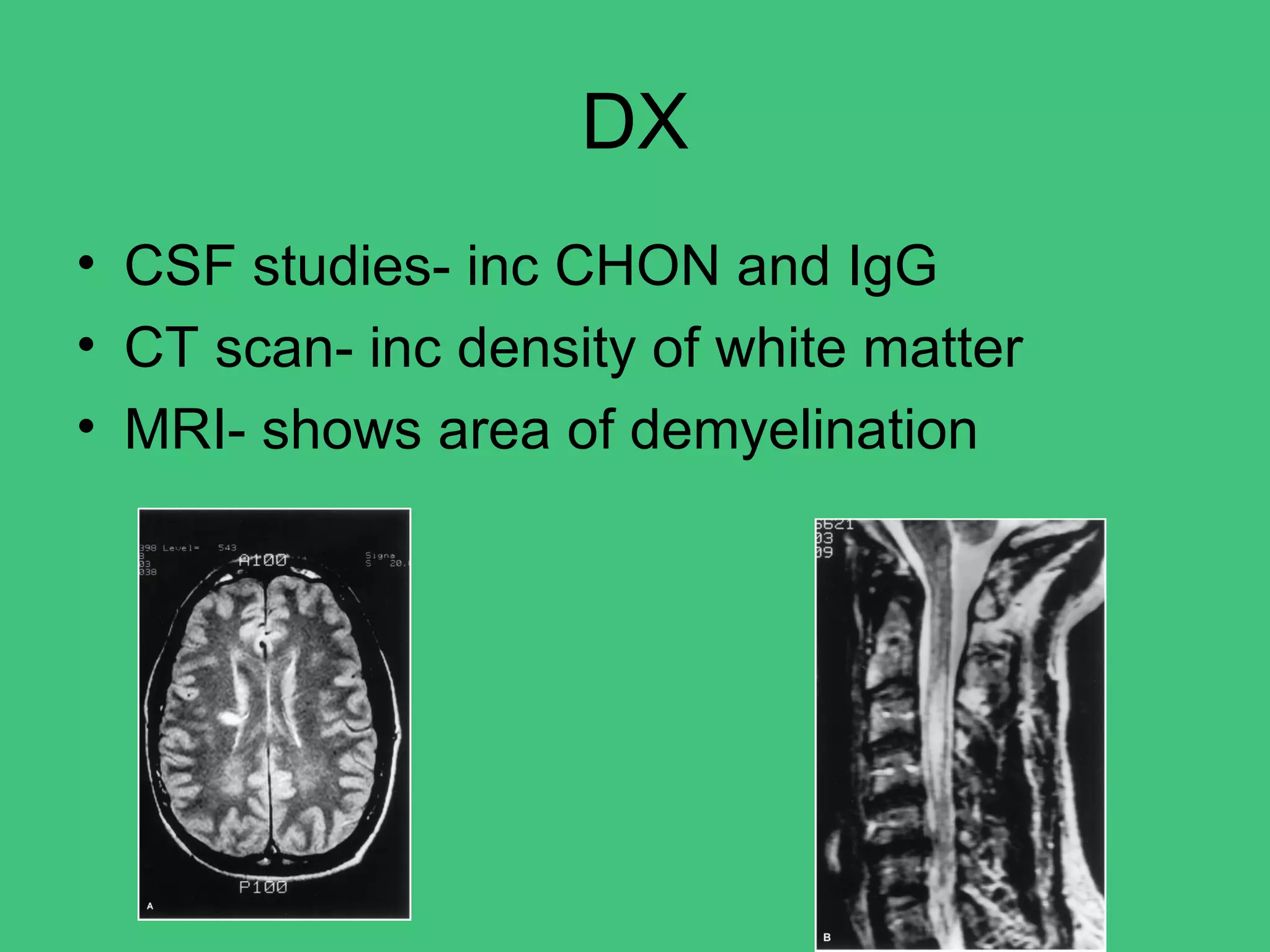 Degenerative disorders