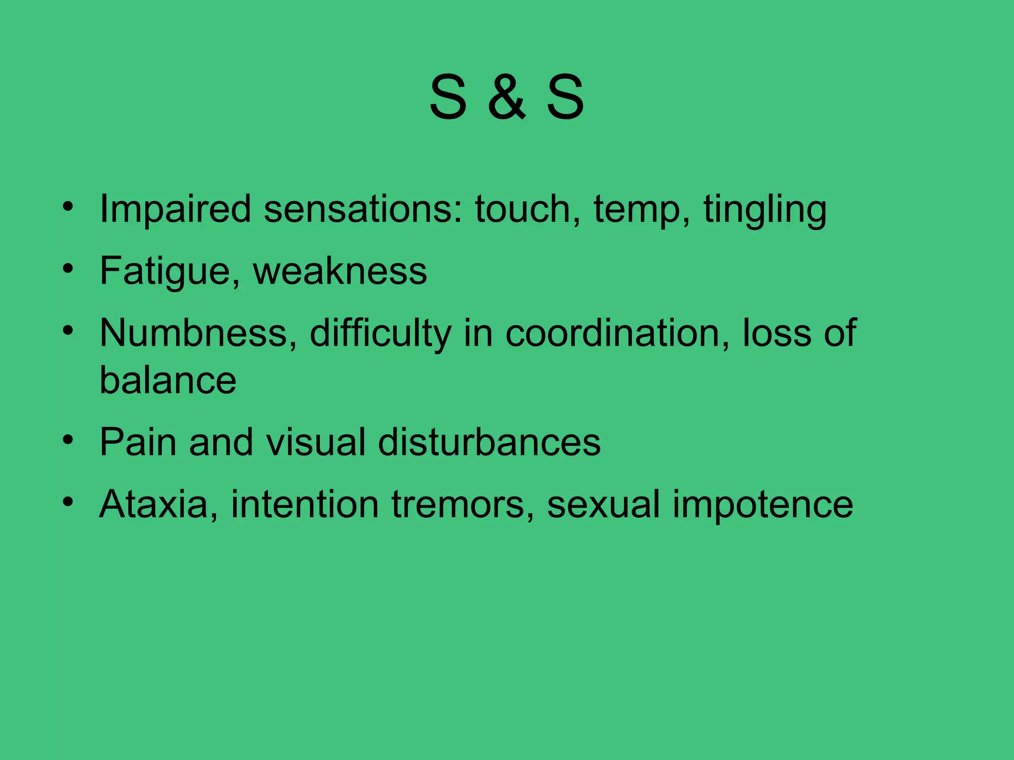 Degenerative disorders