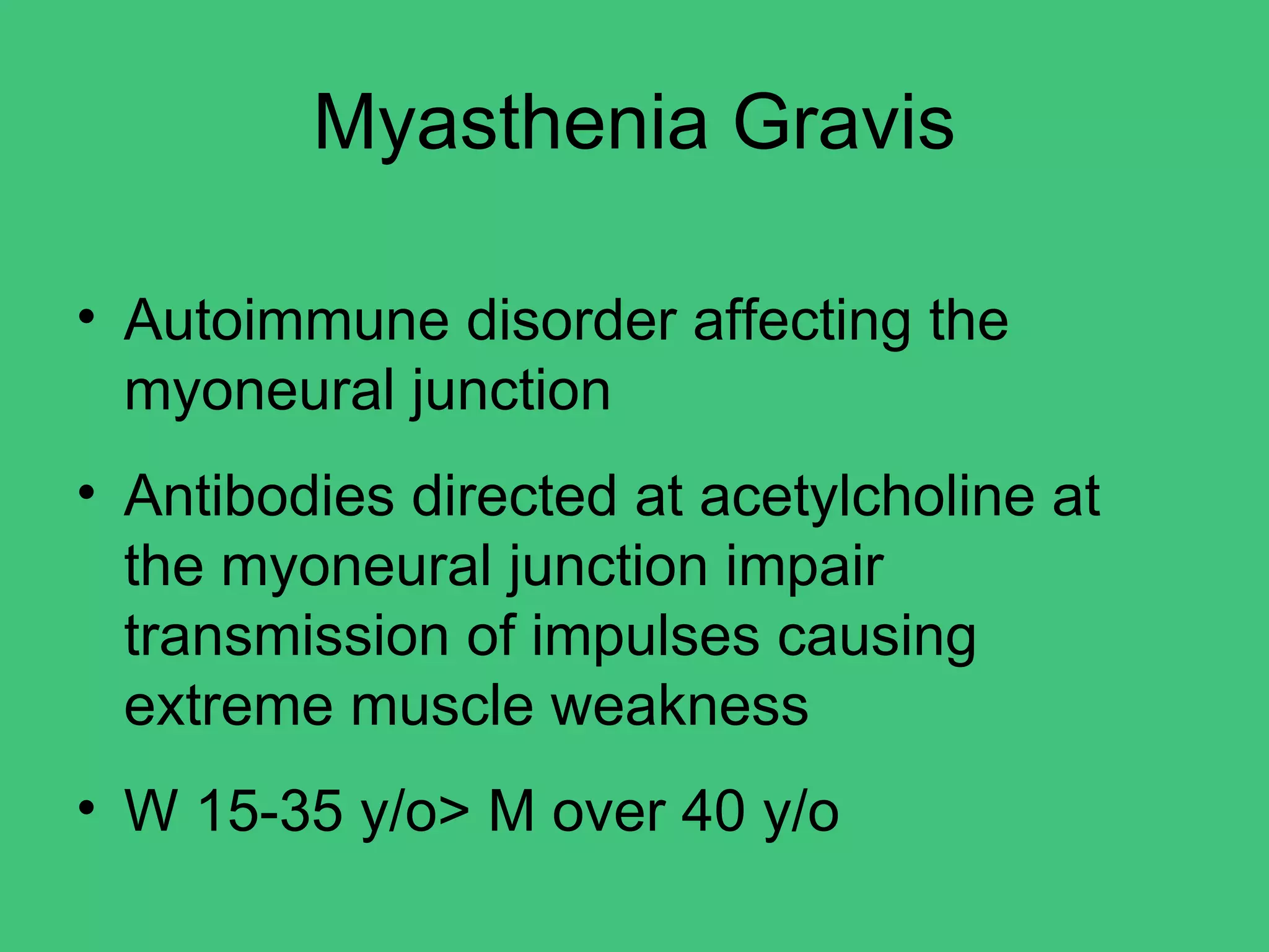 Degenerative disorders