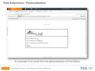 ExactTarget Training: Personalization & AMPscript | PPTX