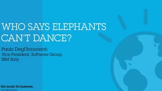 Paolo Degl'Innocenti - Who Says Elephants Can’t Dance?