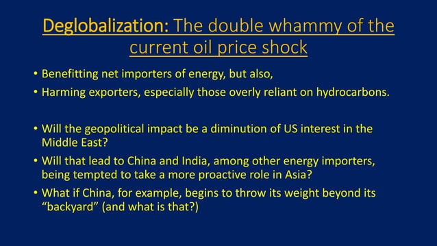 Deglobalisation and its impacts | PPT