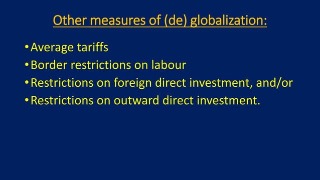 Deglobalisation and its impacts | PPT