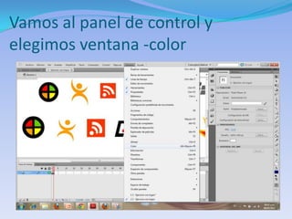 Vamos al panel de control y
elegimos ventana -color
 