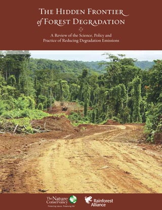 The Hidden Frontier
of Forest Degradation
     A Review of the Science, Policy and
 Practice of Reducing Degradation Emissions
 