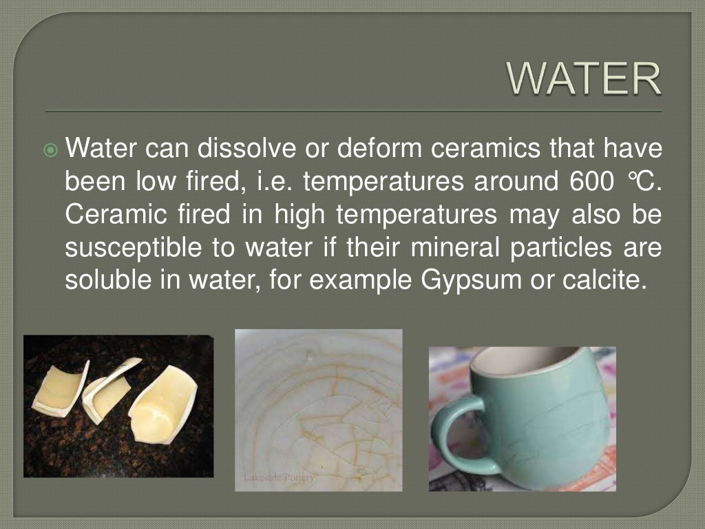 Degradation of ceramics