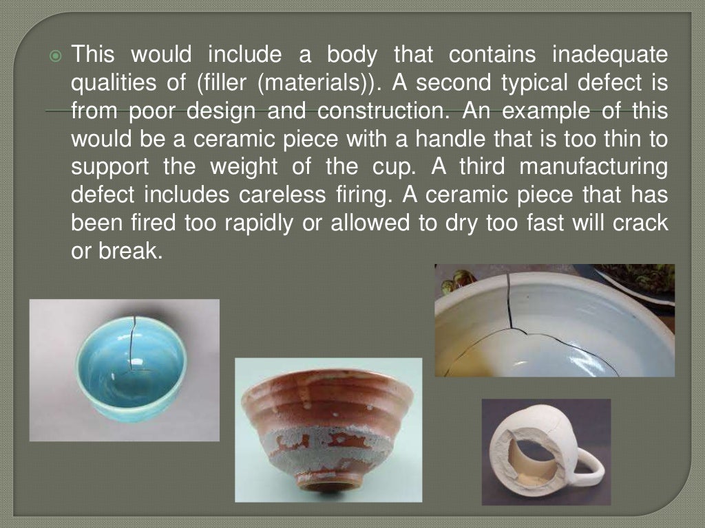 Degradation of ceramics