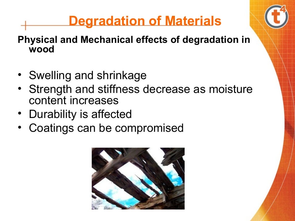 Degradation of materials