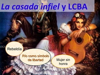 La casada infiel y LCBA

Rebeldía
Río como símbolo
de libertad

Mujer sin
honra

 