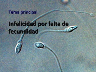 Tema principal:

Infelicidad por falta de
fecundidad

 