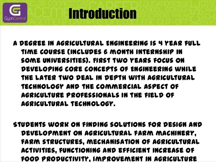 Degree courses in agricultural engineering in india