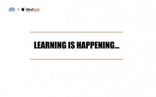 +
LEARNING IS HAPPENING…
 