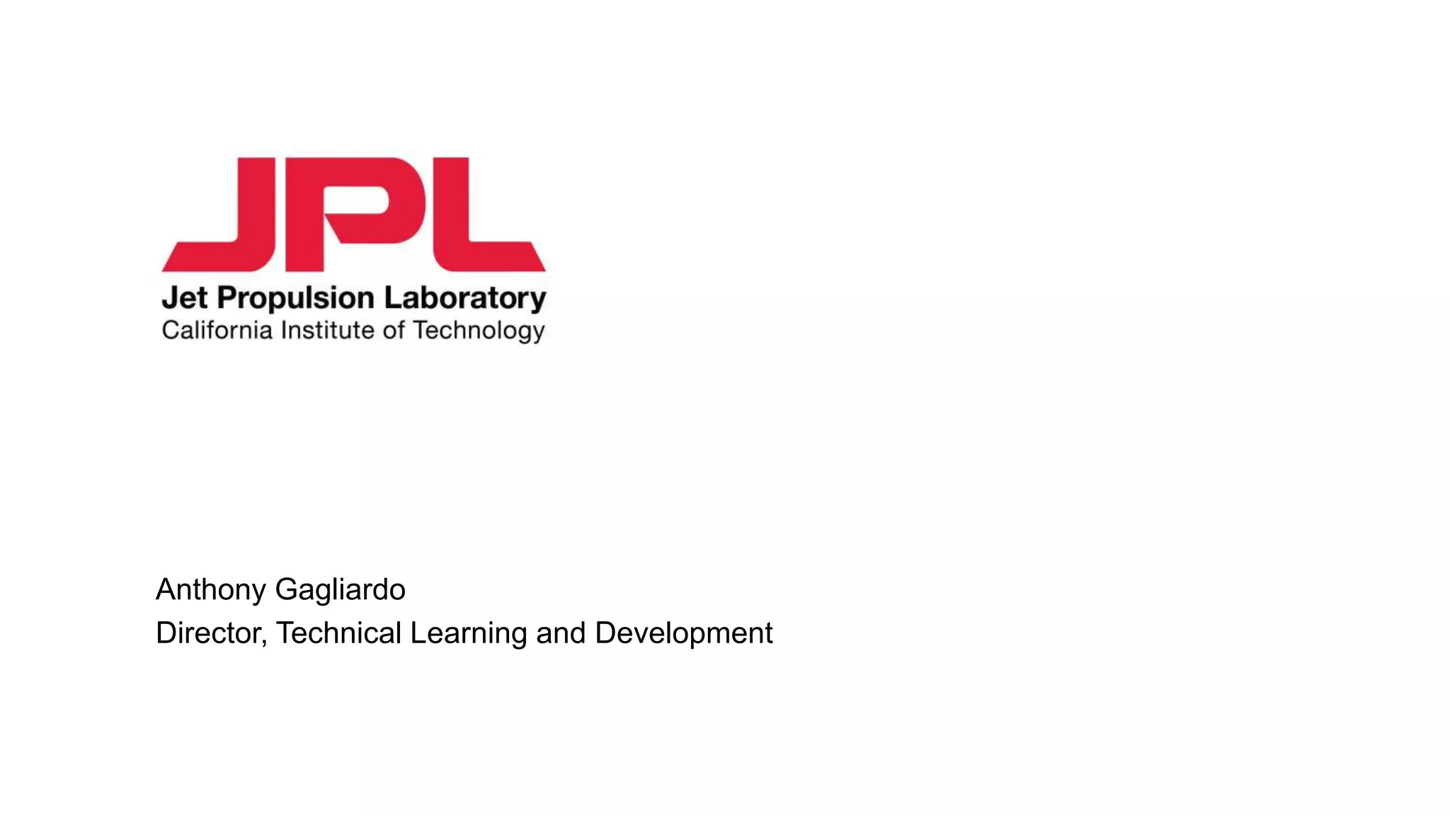 Anthony Gagliardo
Director, Technical Learning and Development
 