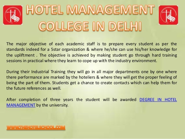 Degree In Hotel Management Degree In Hotel Management