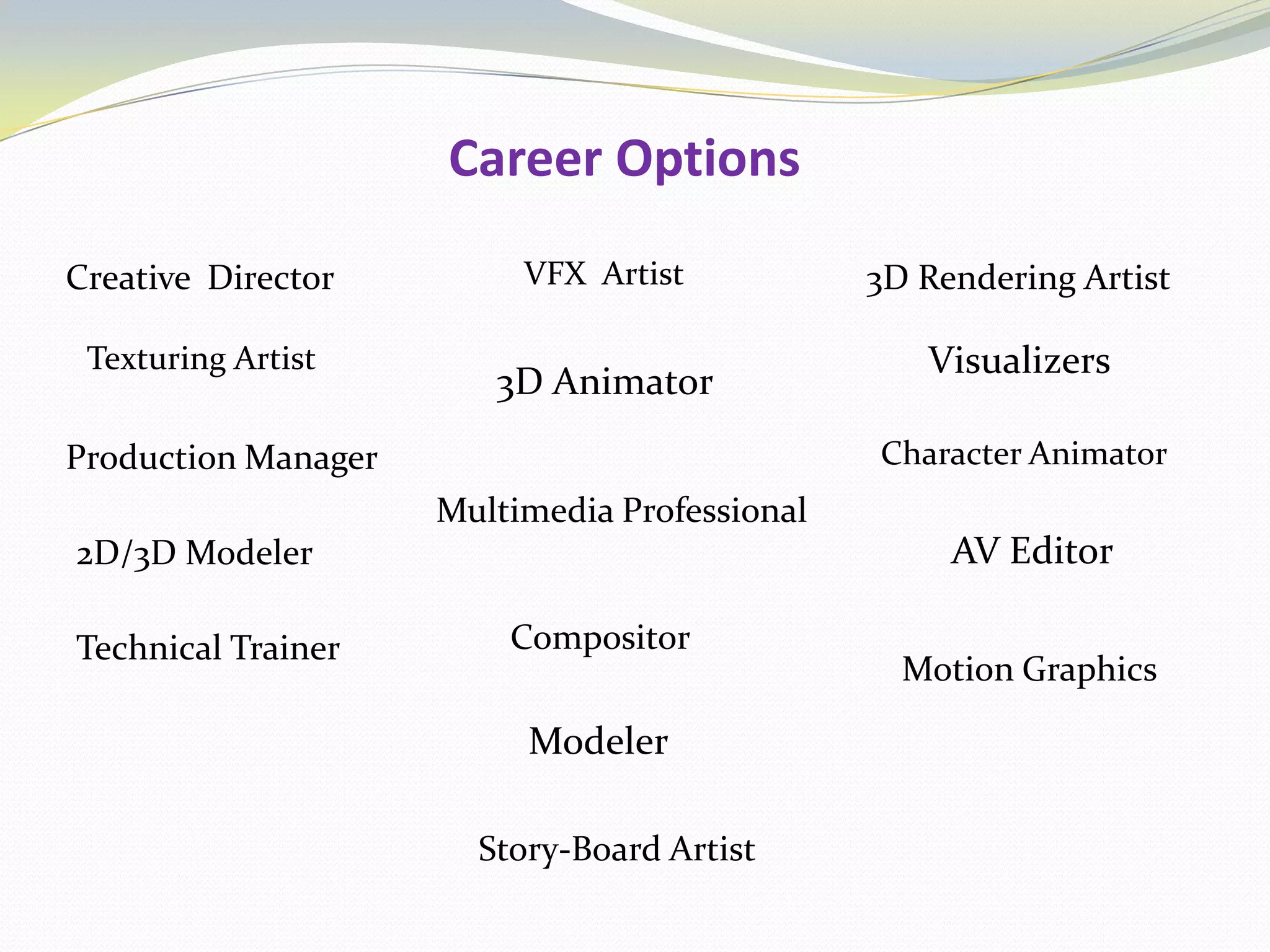 Degree in vfx and animation | PPTX
