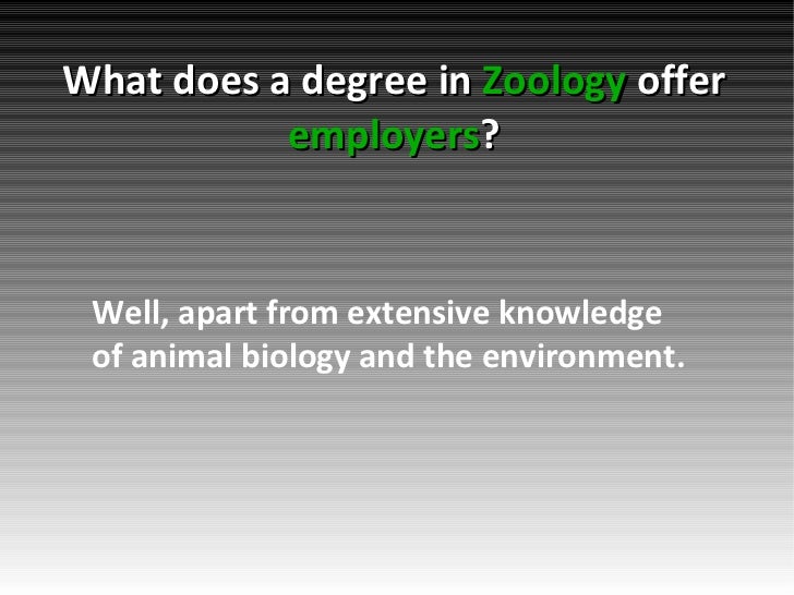 So, What is a Zoology Degree About?