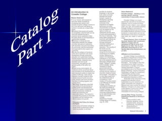 Catalog Part I 