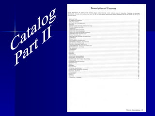 Catalog Part II 