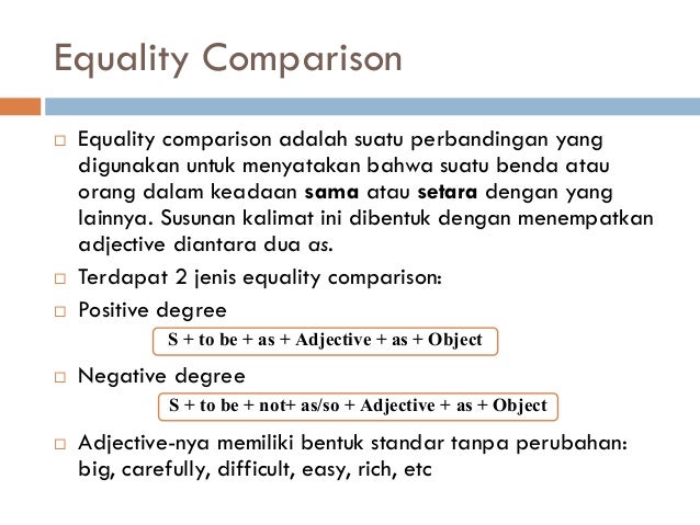 Degrees of comparison