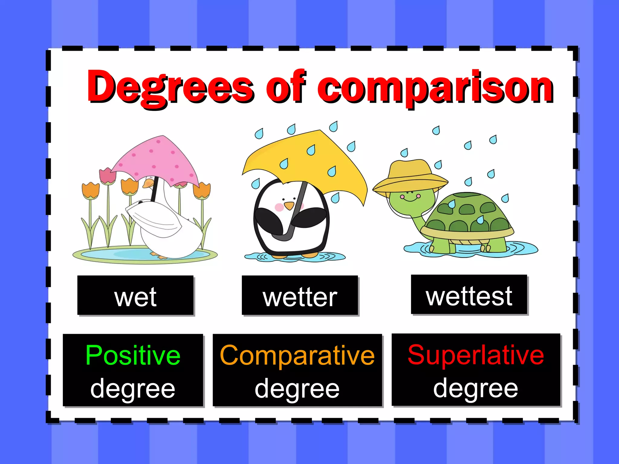 Degrees of comparison | PPT