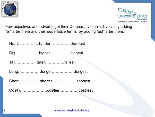 Degrees of comparison (1)