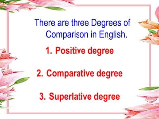 Degrees of comparison adjective | PPTX