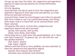 Degrees of comparison...!!! | PPTX