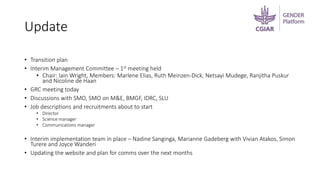 Introducing the ‘new’ CGIAR Gender Platform