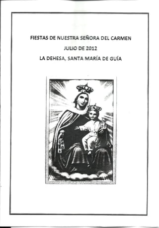 Programa Fiestas del Carmen - Dehesa