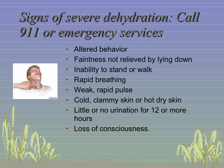 dehydration