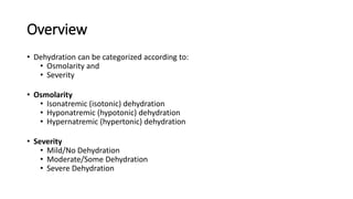 Dehydration.pptx in pediatrics( Child Care) | PPT