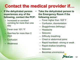 Dehydration & Hydration 2018 | PPTX