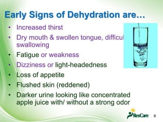 Dehydration & Hydration 2018 | PPTX
