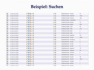 Beispiel: Suchen 
 